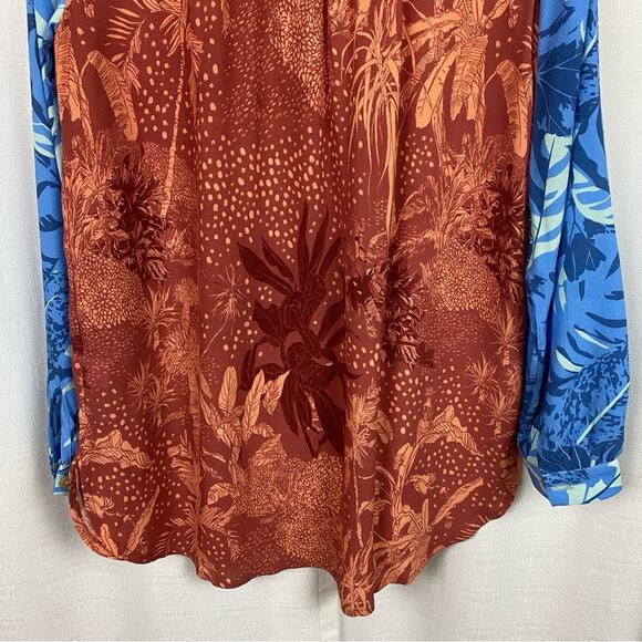 Soft Surroundings Floral Hermosa Tunic Blouse Sz.M - Picture 12 of 15